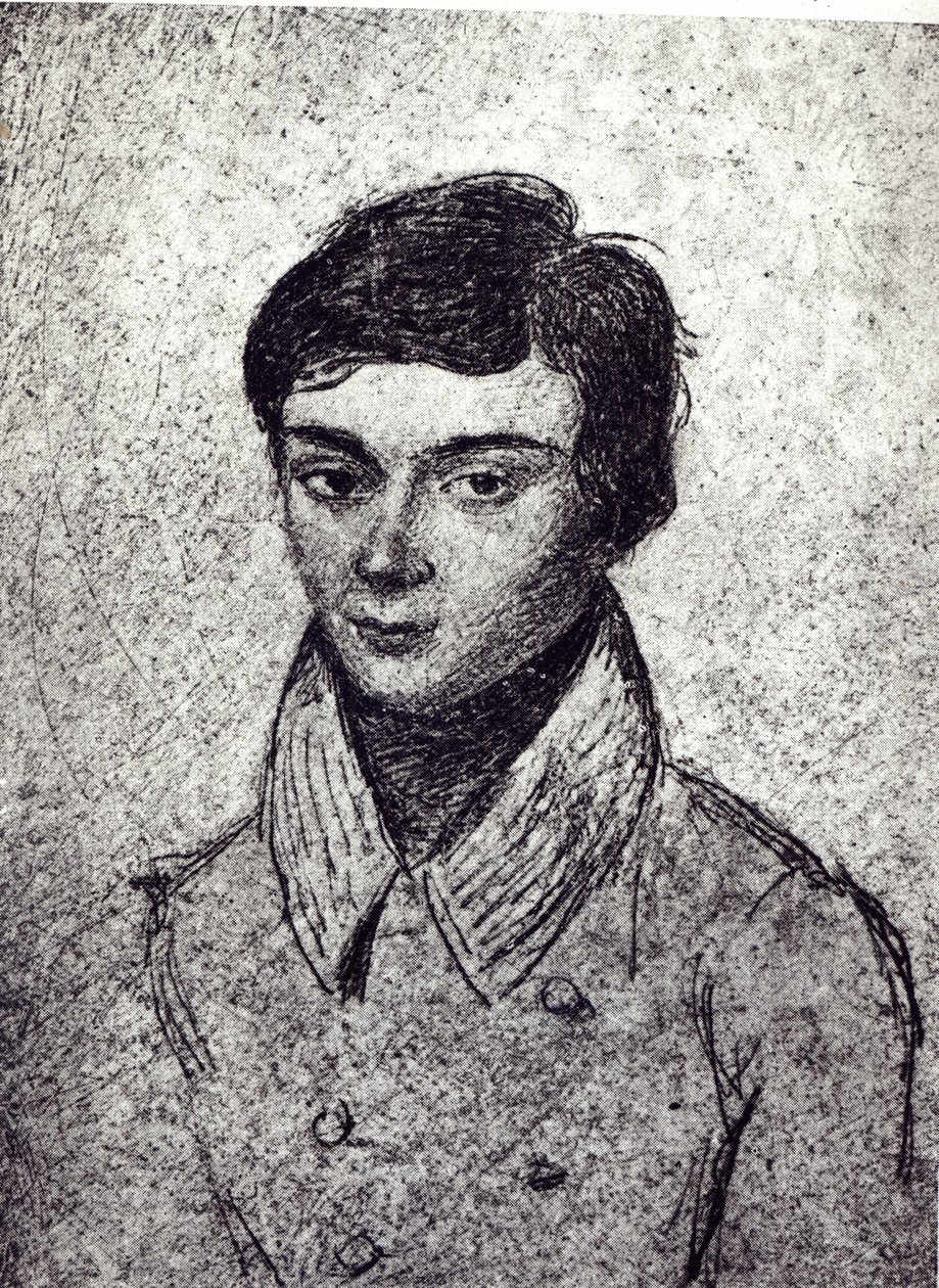 Porträtt av Evariste Galois (1811-32) (heliogravyr) av French School
