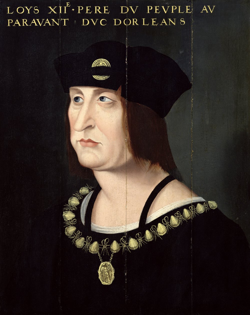 Porträtt av Ludvig XII (1462-1515) kung av Frankrike av French School