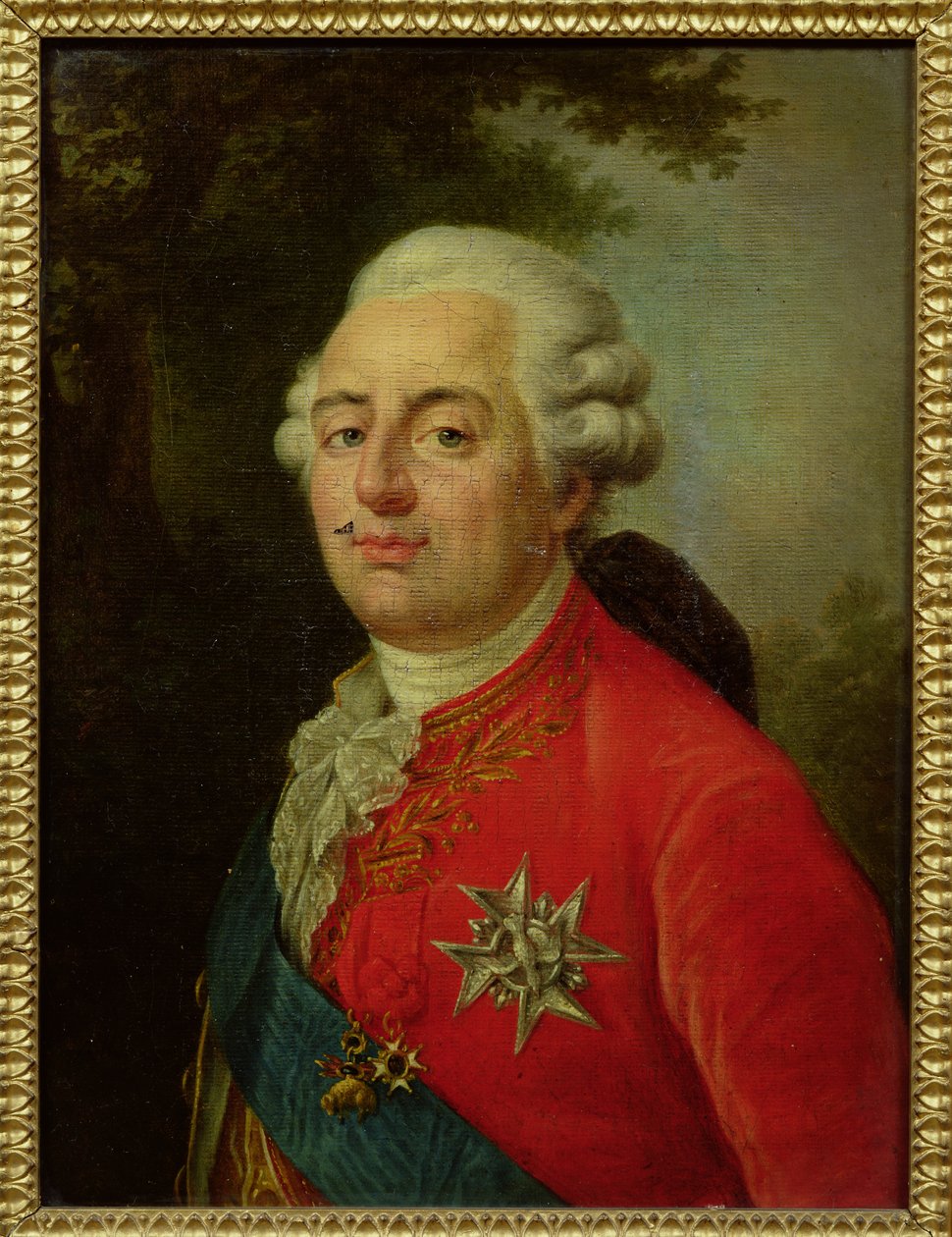 Porträtt av Ludvig XVI (1754-93) kung av Frankrike av French School