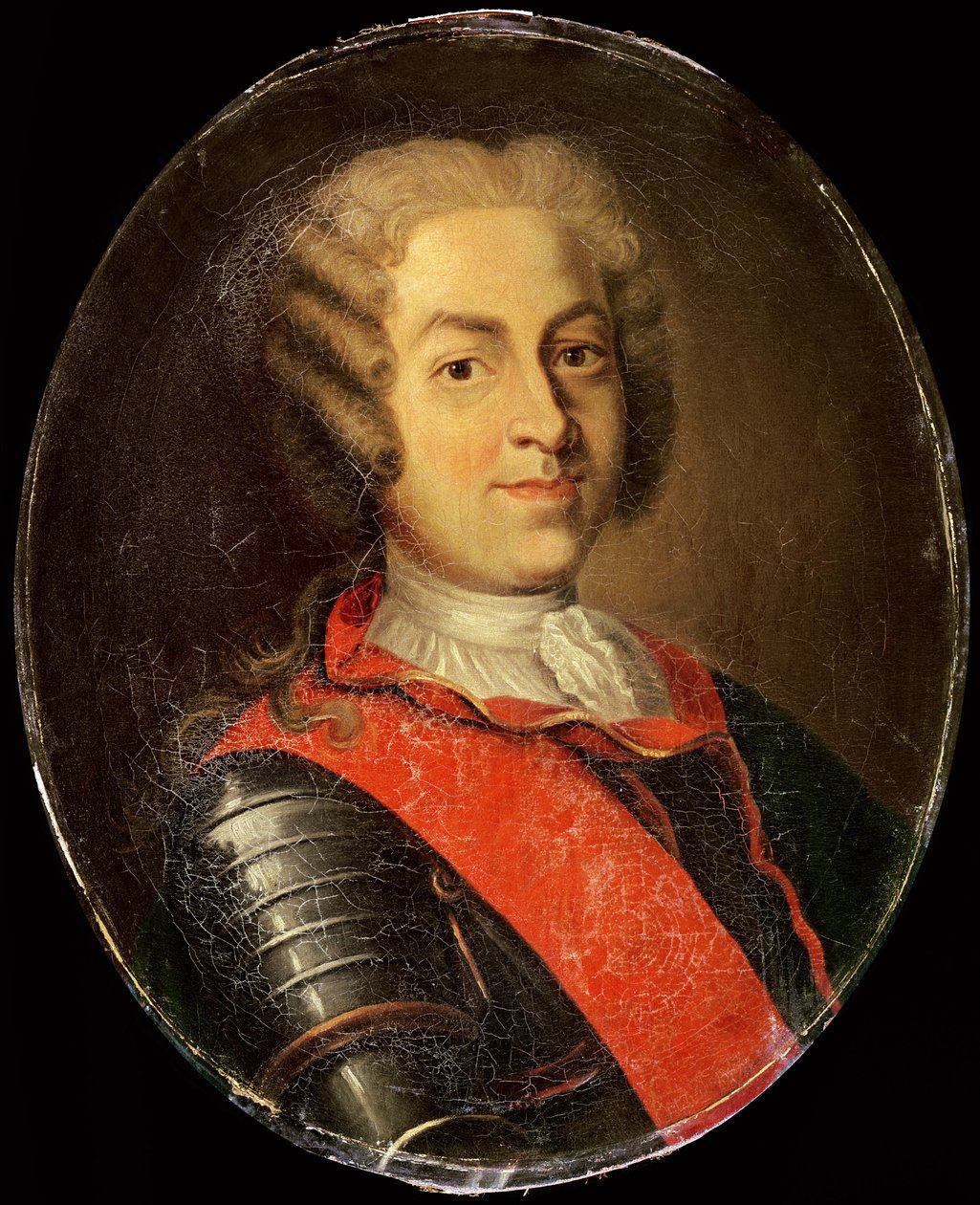 Portræt af Roland Michel Barrin, Marquis de La Galissonniere swed av French School