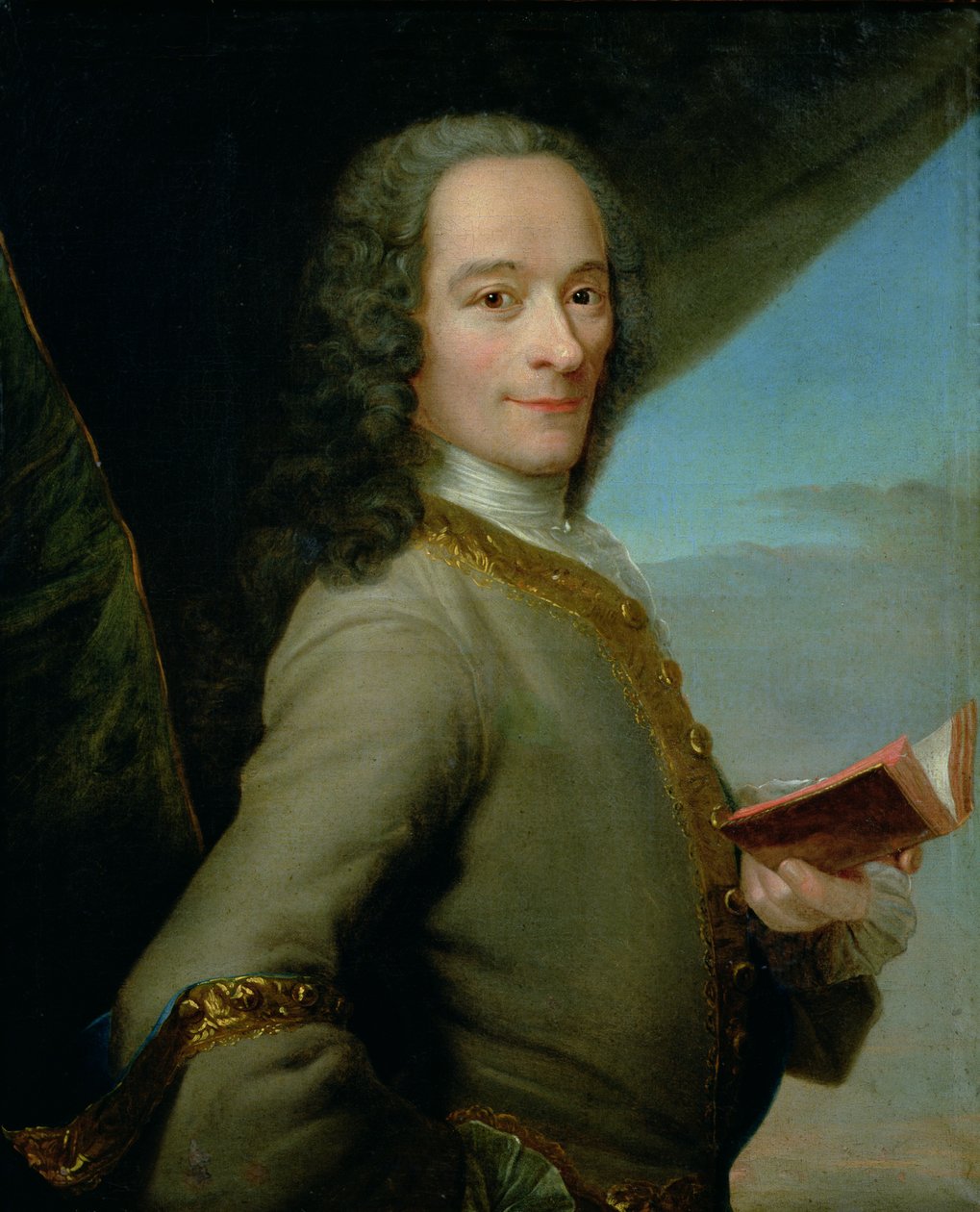 Porträtt av den unge Voltaire (1694-1778) av French School