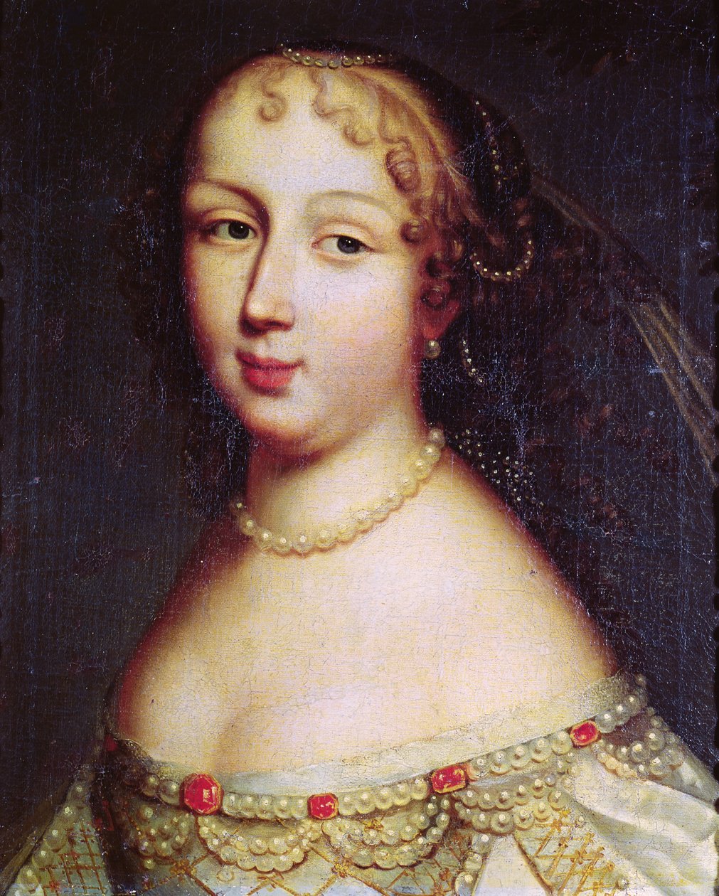 Porträtt som antas vara Marie de Rabutin-Chantal (1626-97) Marquise de Sevigne av French School
