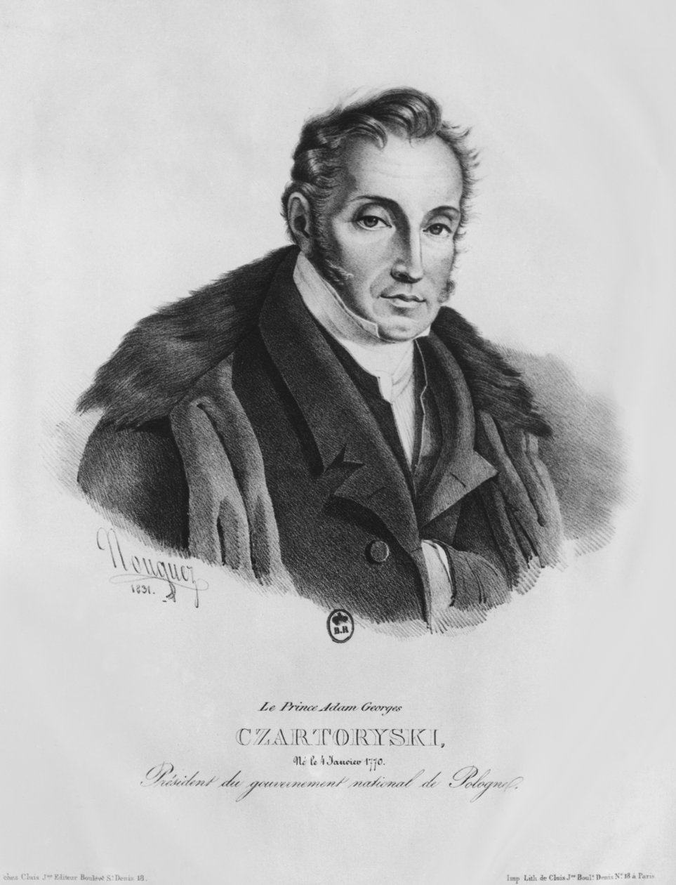 Prince Adam George Czartoryski, 1831 swed av French School