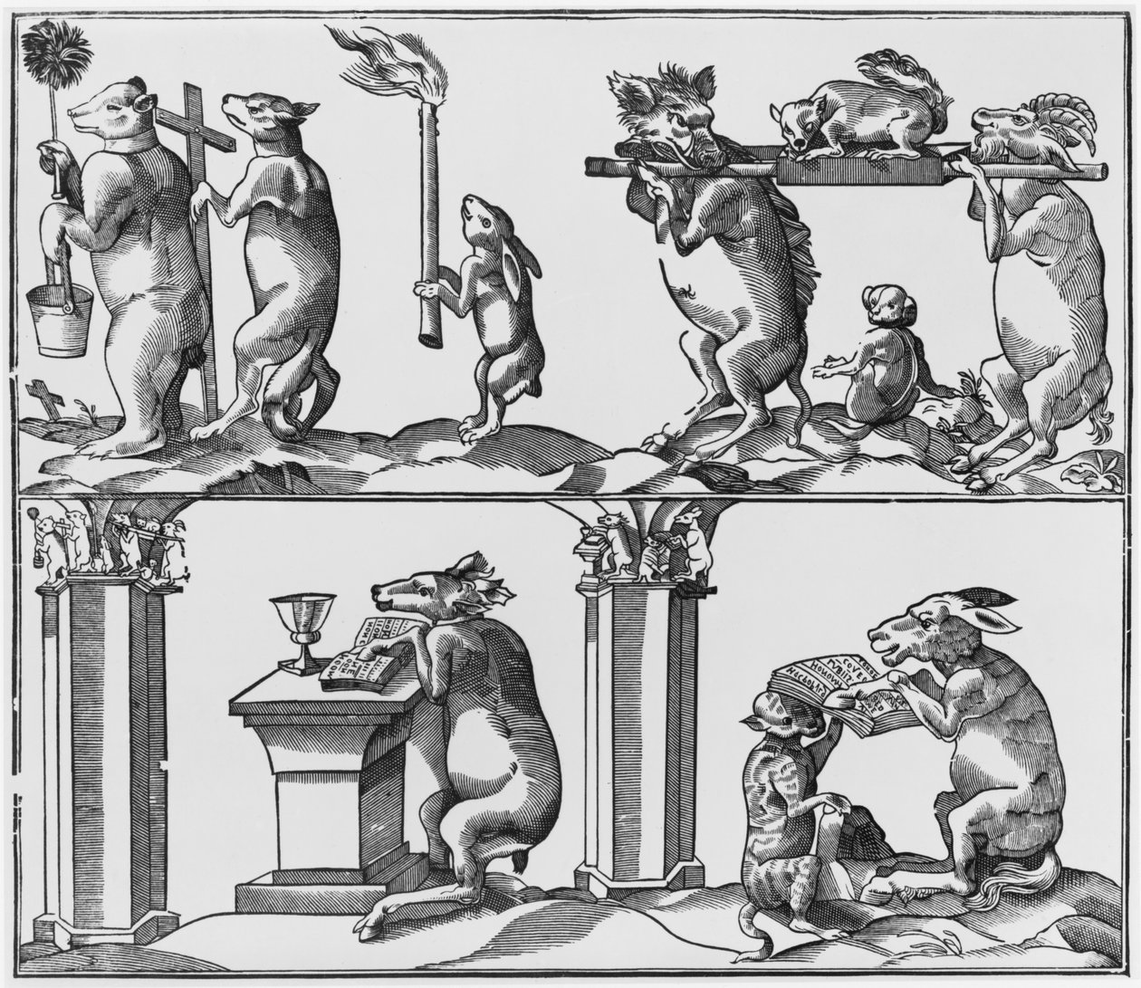 Procession, illustration från 