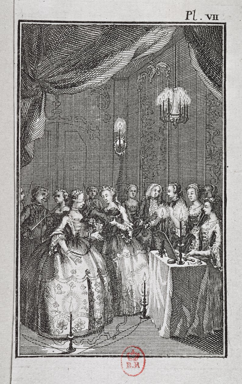 Mottagning av damer på Lodge of Mopses (se även 224624) av French School