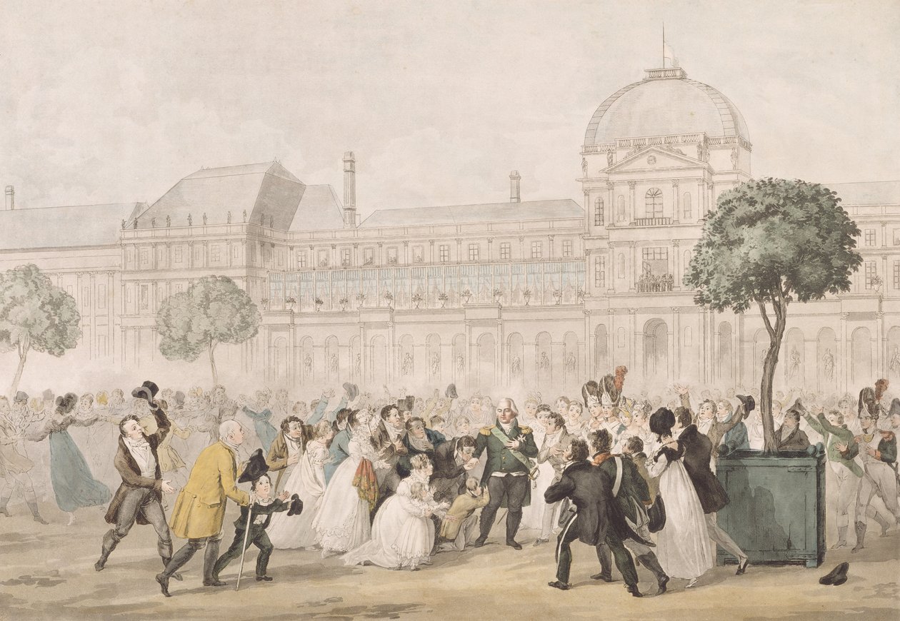 Ludvig XVIII:s (1755-1824) återkomst till Paris den 8 juli 1815 av French School