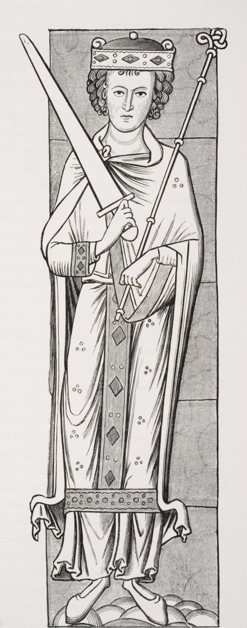 Royal Costume, efter en miniatyr i ett 1100-talsmanuskript, från 