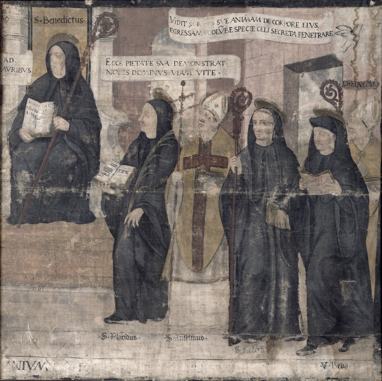 Sankt Robert og forskellige benediktinerhelgener, 1561 swed av French School