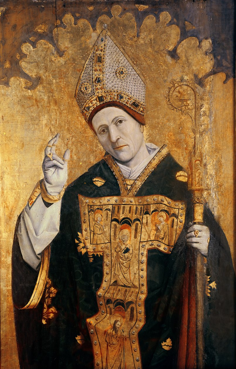 Den helige Siffredus från Carpentras, provencalisk skola, ca 1460-70 (tempera på panel) av French School