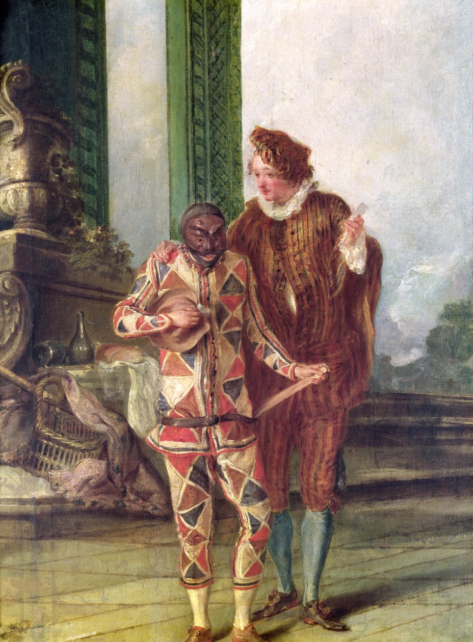 Scen från Commedia dell