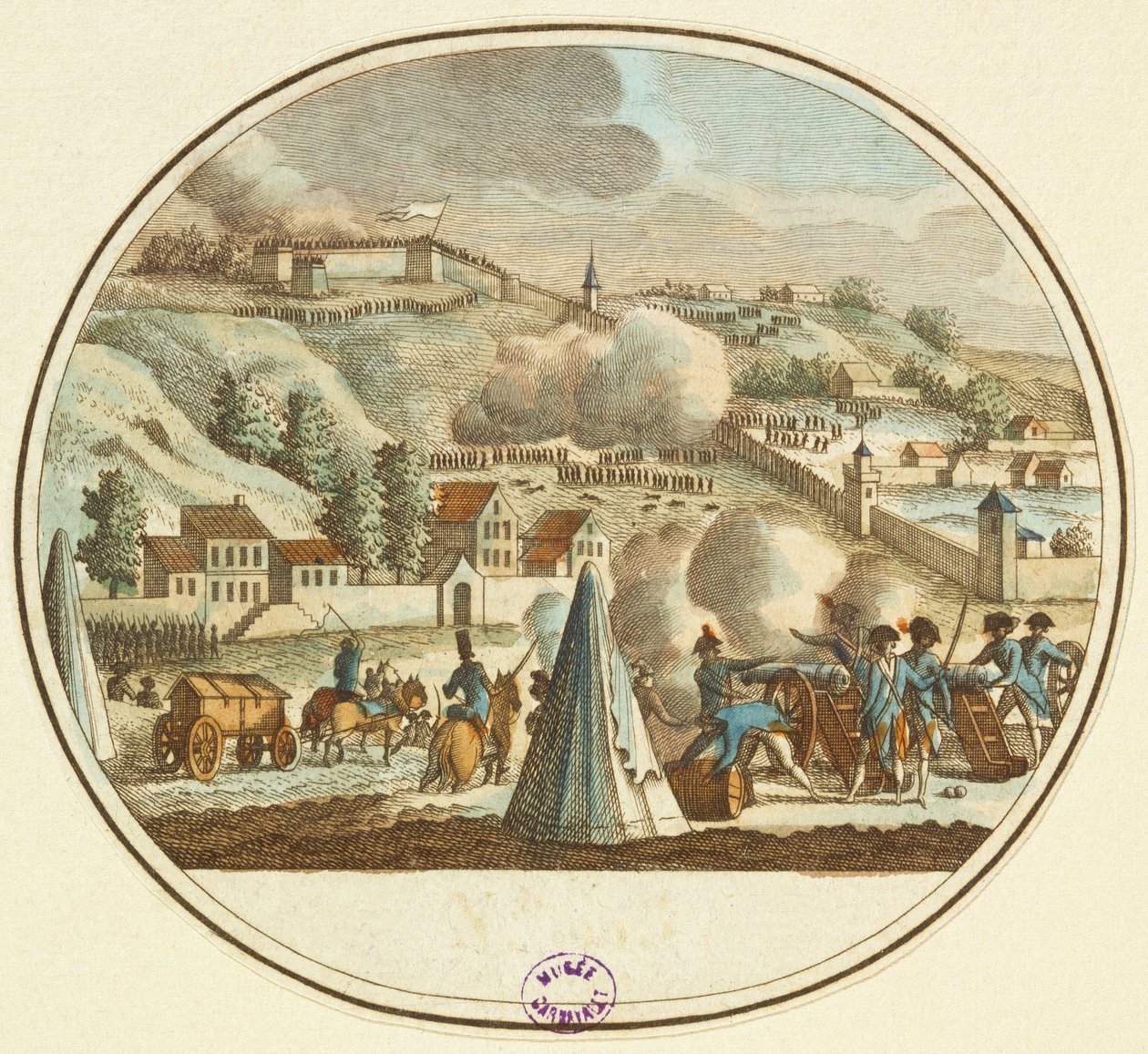 Belägringen av Lyon, oktober 1793 av French School