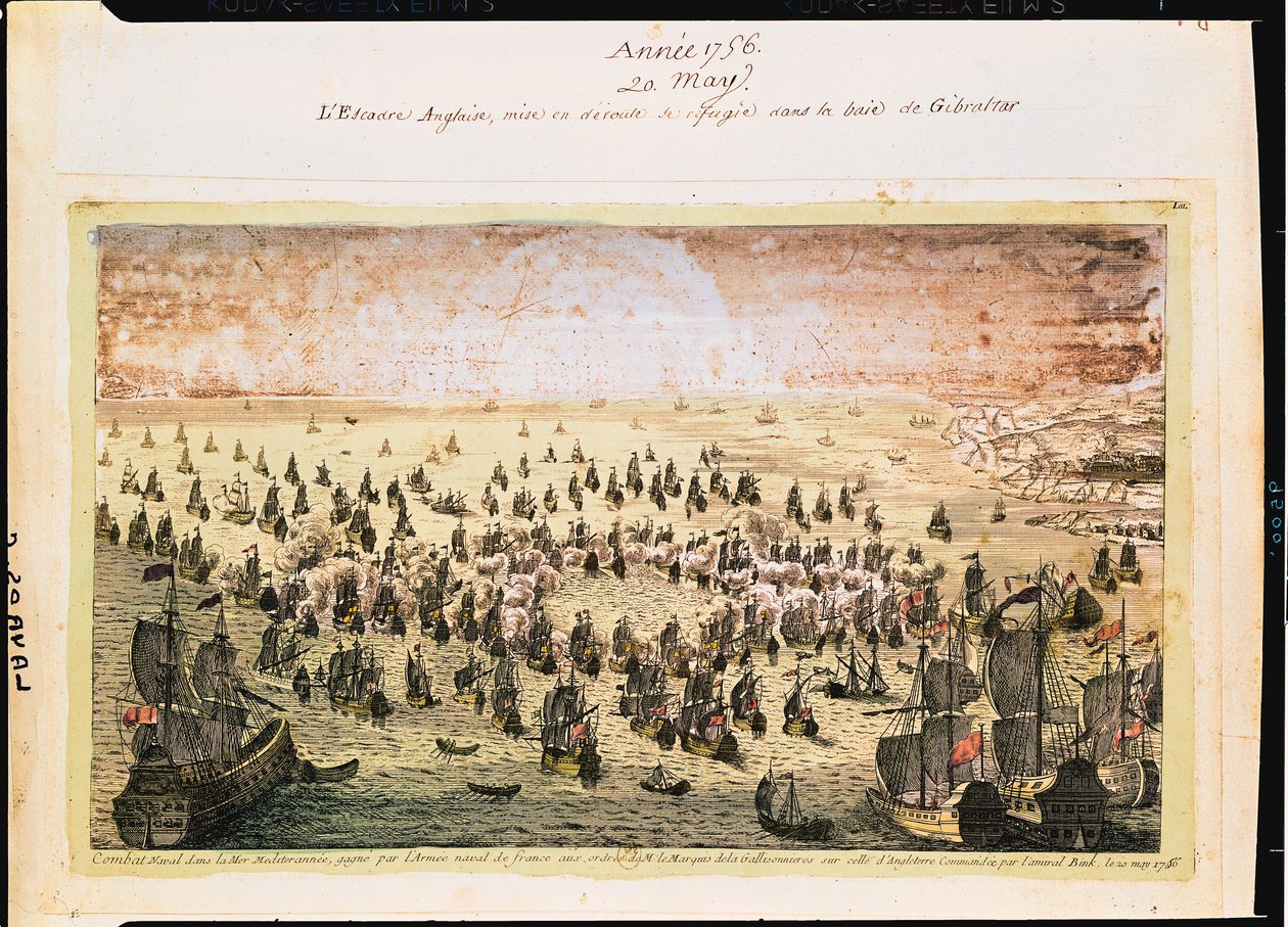 Belägringen av Mahon, 20 maj 1756 av French School