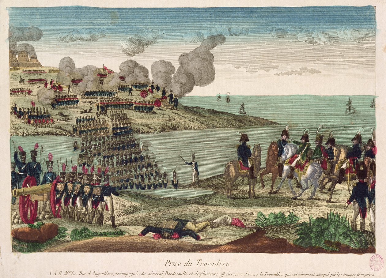 Belägringen av Trocadero av Louis-Antoine de France (1775-1844) Duc d