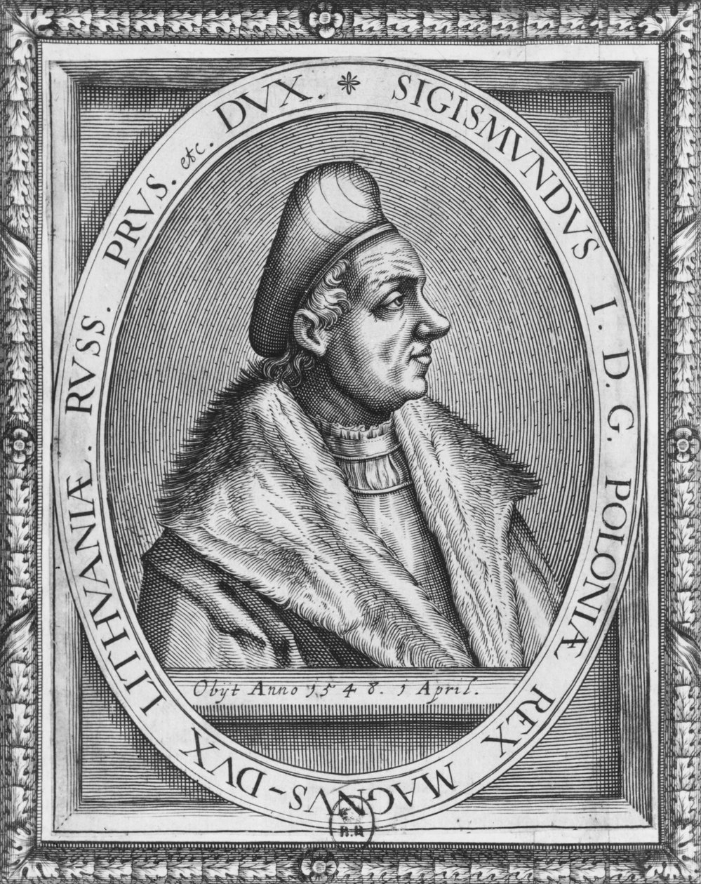 Sigismund I, Mfalme wa Poland na Grand Duke wa Lithuania swed av French School