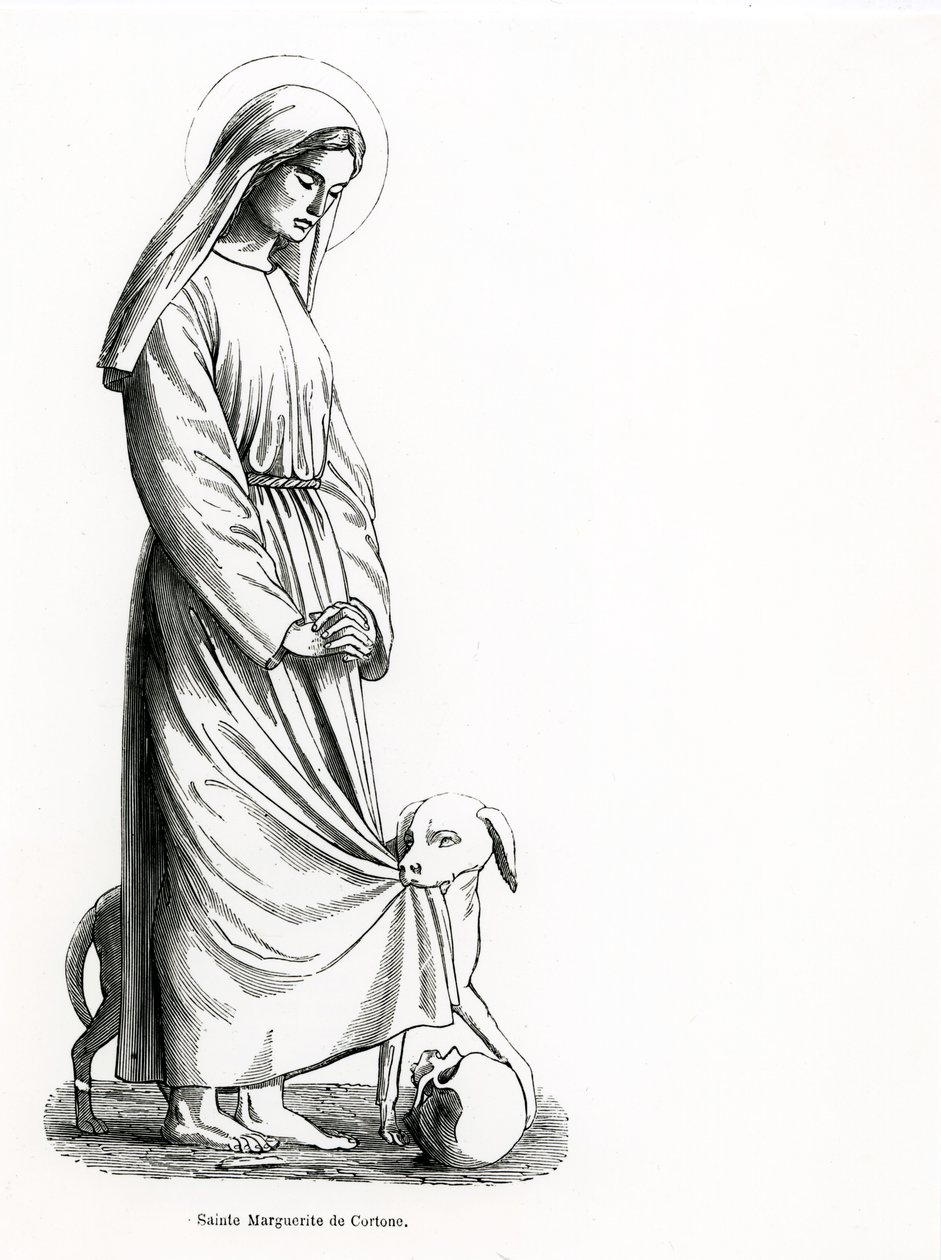 St. Margareta av Cortona (ca 1247-97) av French School