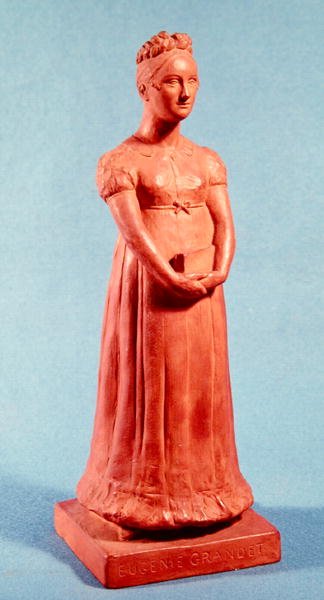 Statyett av Eugenie Grandet (terrakotta) av French School