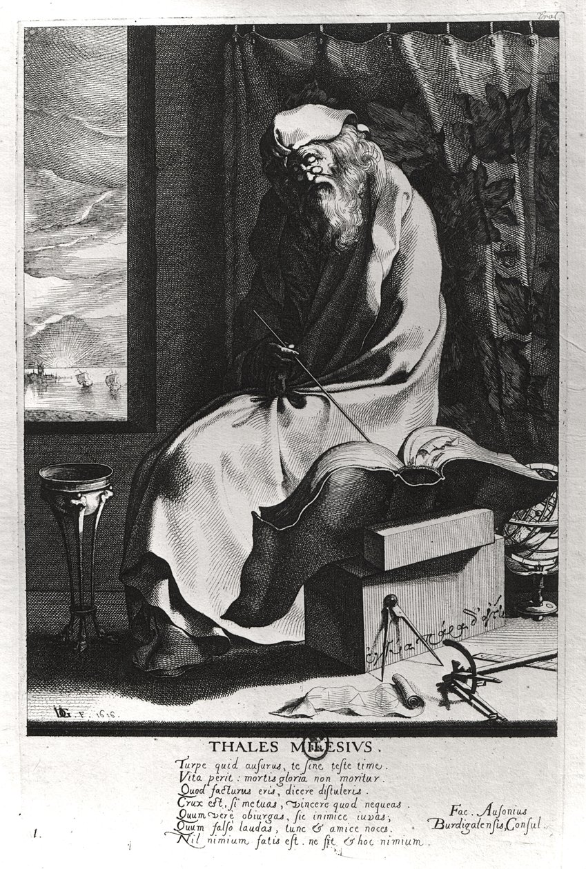 Thales från Miletus (ca 625-ca 547 f.Kr.) av French School