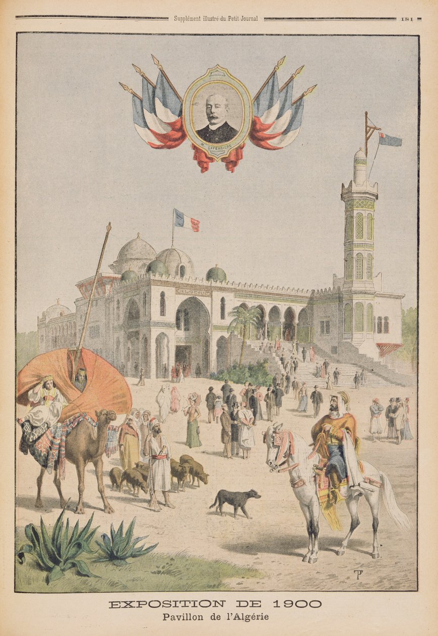 Banda la Algeria kwenye Maonyesho ya Ulimwengu ya 1900, Paris, mchoro kutoka 