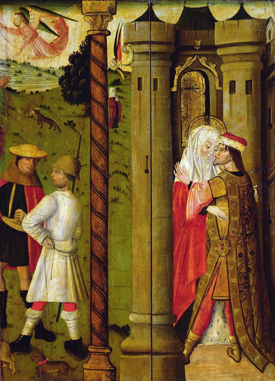 Ängelns tillkännagivande till Joachim och mötet vid Golden Gate av French School