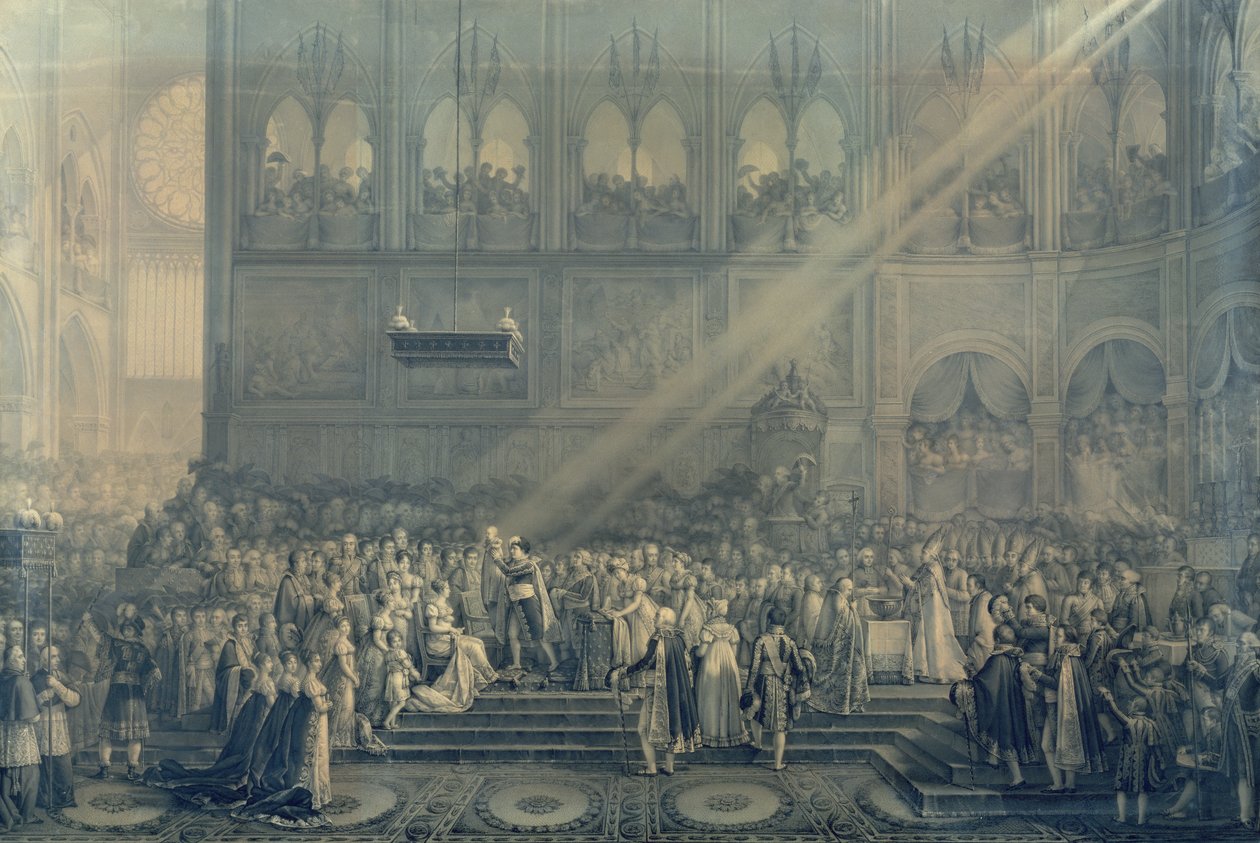 Dop av kungen av Rom (1811-32) i Notre-Dame, 10 juni 1811, efter 1811 av French School