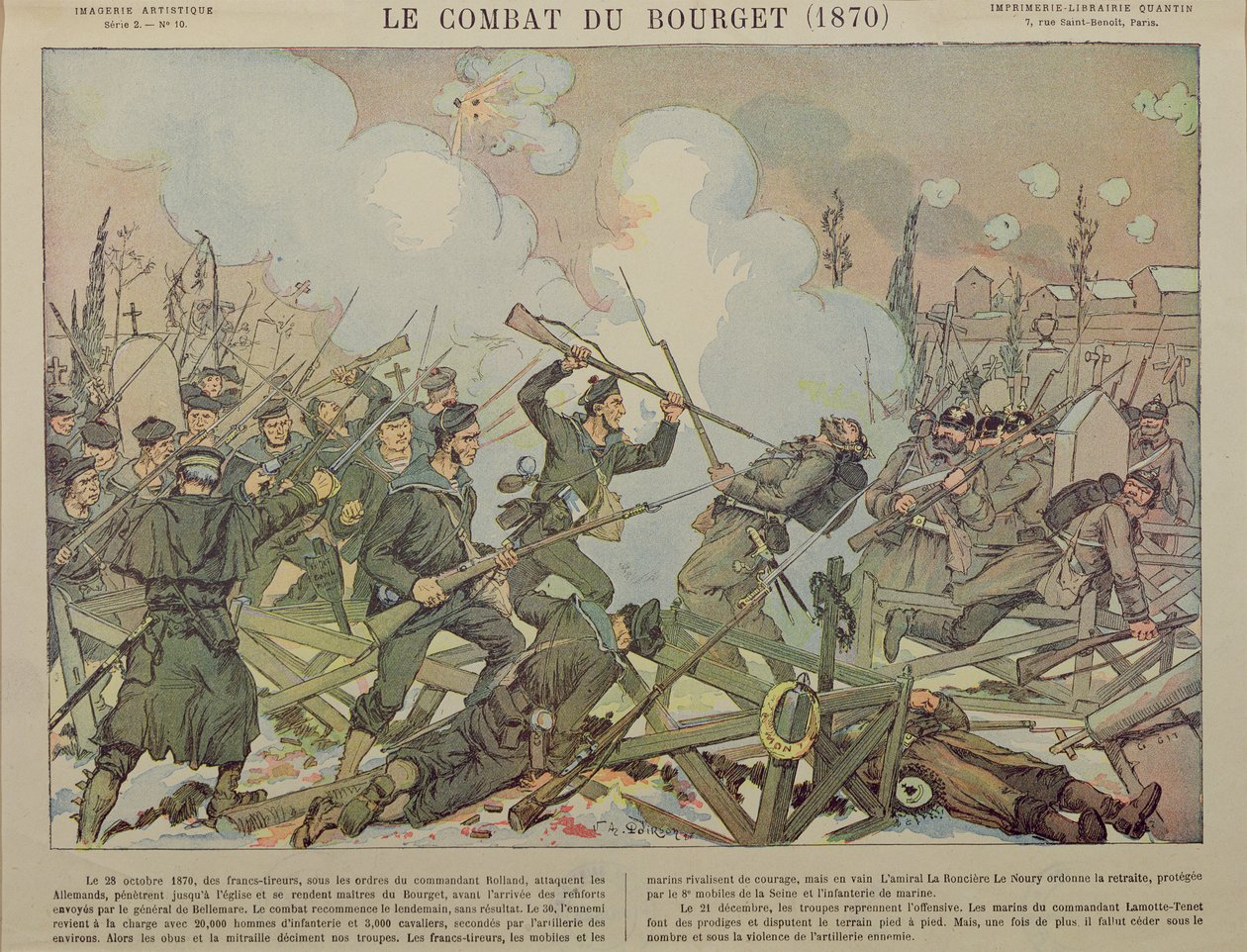 Slaget vid Bourget (28 oktober 1870), 1887 av French School