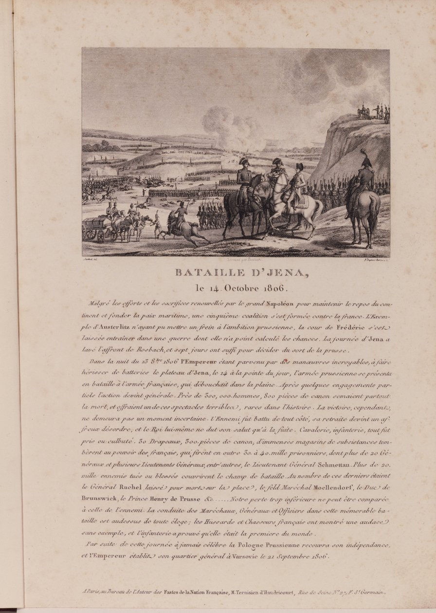 O le Taua a Jena, 14 Oketopa 1806 swed av French School