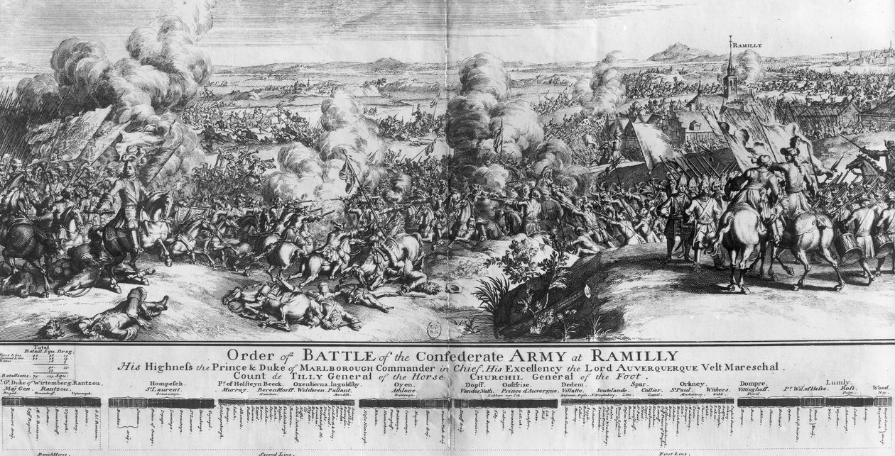 Slaget vid Ramillies, 23 maj 1706 av French School