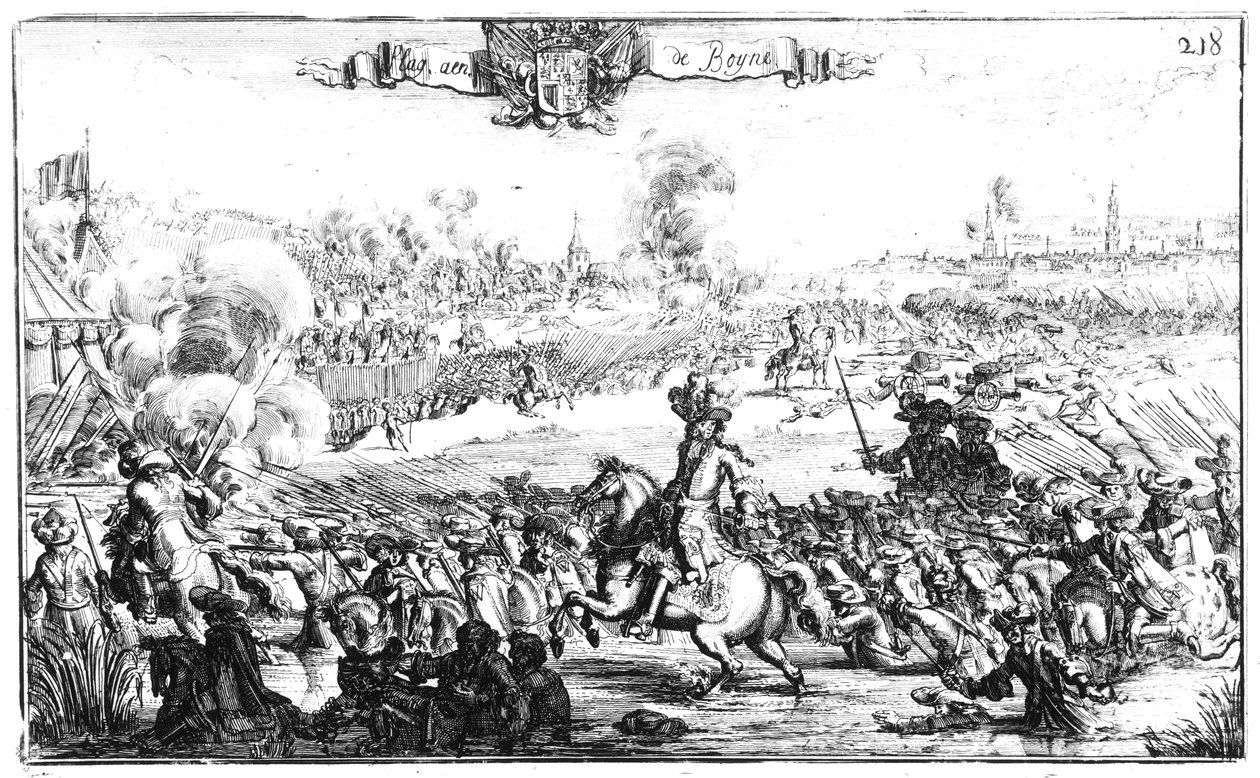 Slaget vid Boyne, 1 juli 1690 av French School