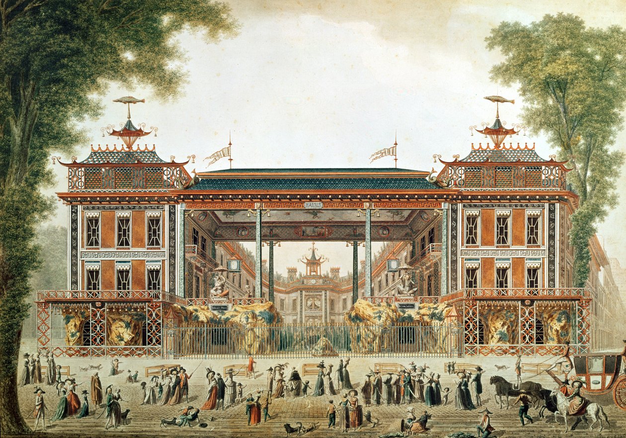 De kinesiska baden i Paris, etablerade av Lenoir av French School
