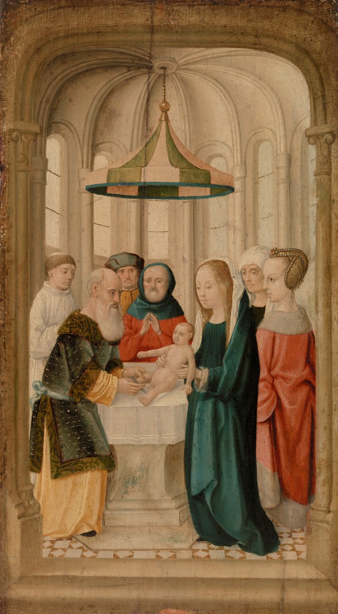 Kristi omskärelse (tempera på panel) av French School