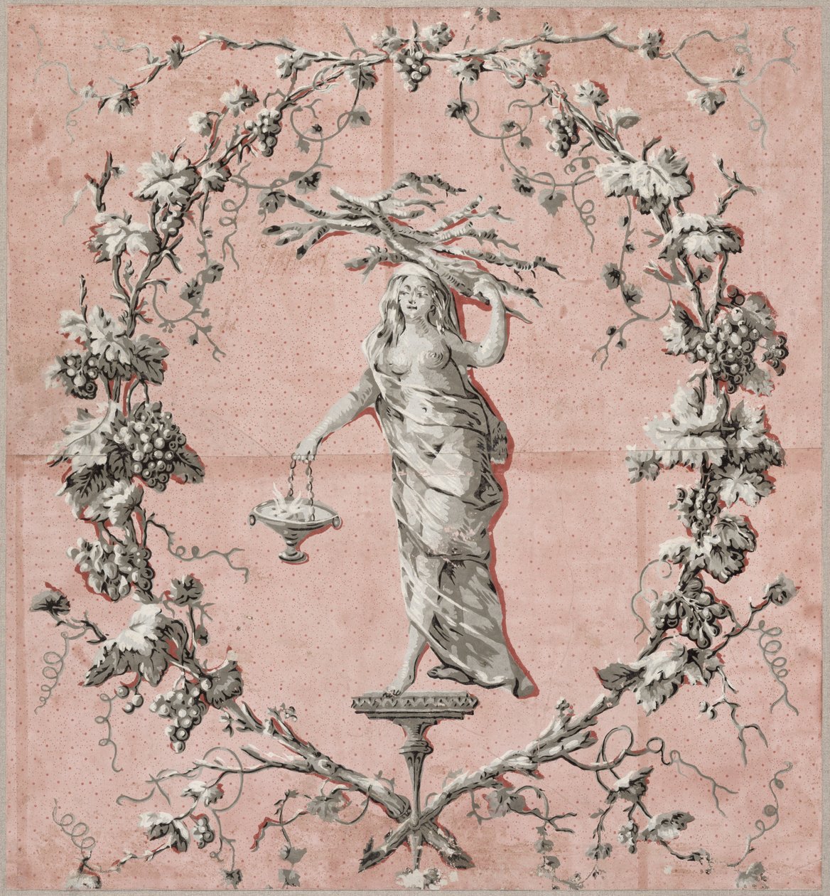 The Four Seasons: Winter, c.1785 (wallpaper) av French School