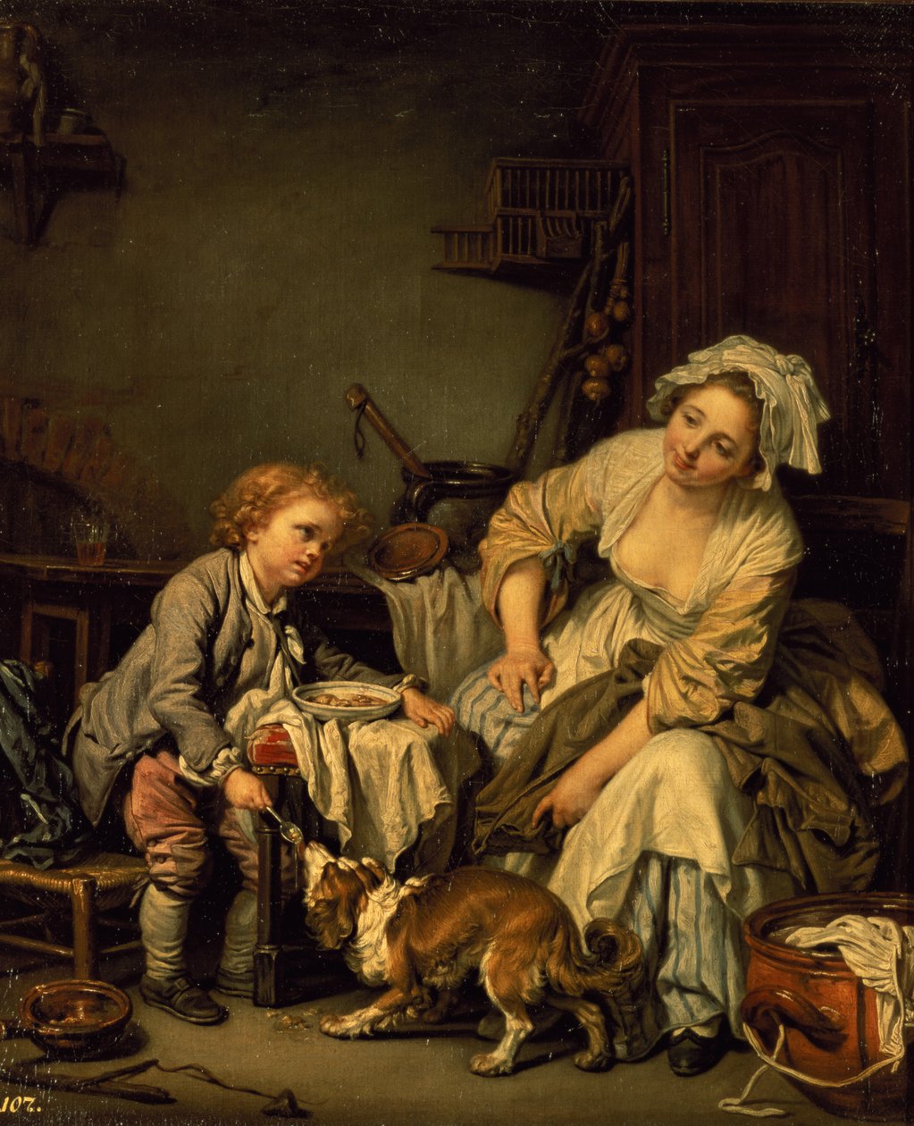 The Kitchen Maid av French School
