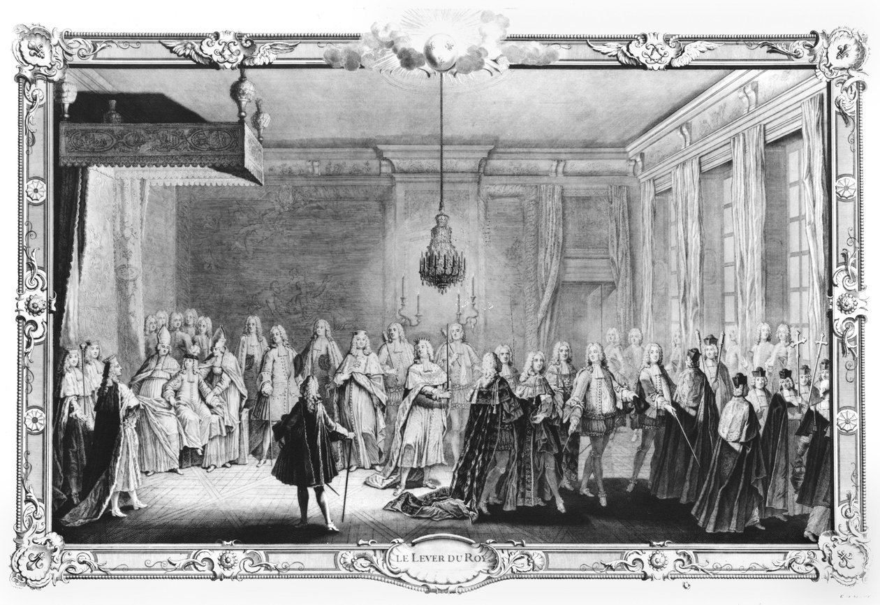 Kung Ludvig XV:s levnad (1710-74) av French School