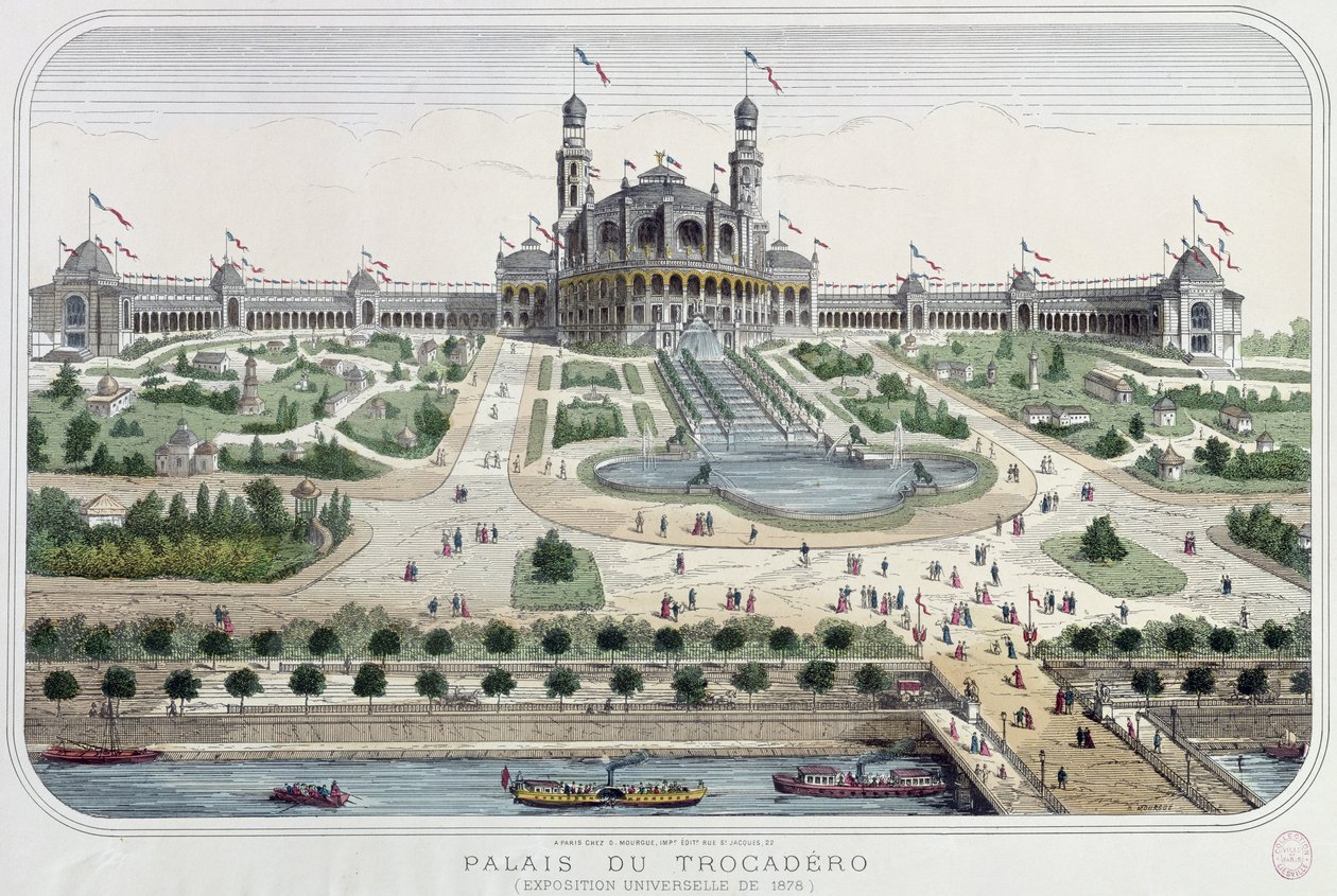 Palais du Trocadero på Exposition Universelle i Paris 1878 av French School