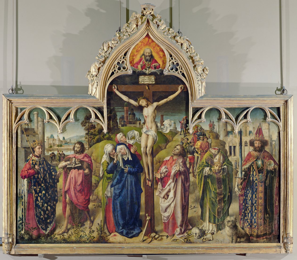 Altartavlan från parlamentet i Paris, 1453-55 av French School