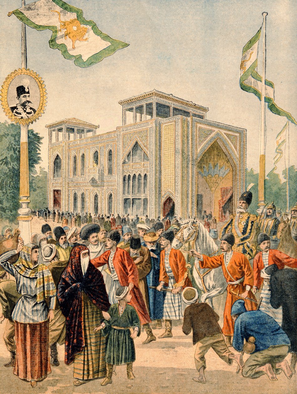 Den persiska paviljongen vid världsutställningen 1900, Paris, illustration från 