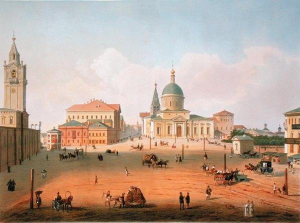 Peterpalatset i Moskva, tryckt av Jacottet och Bachelier, 1830 av French School