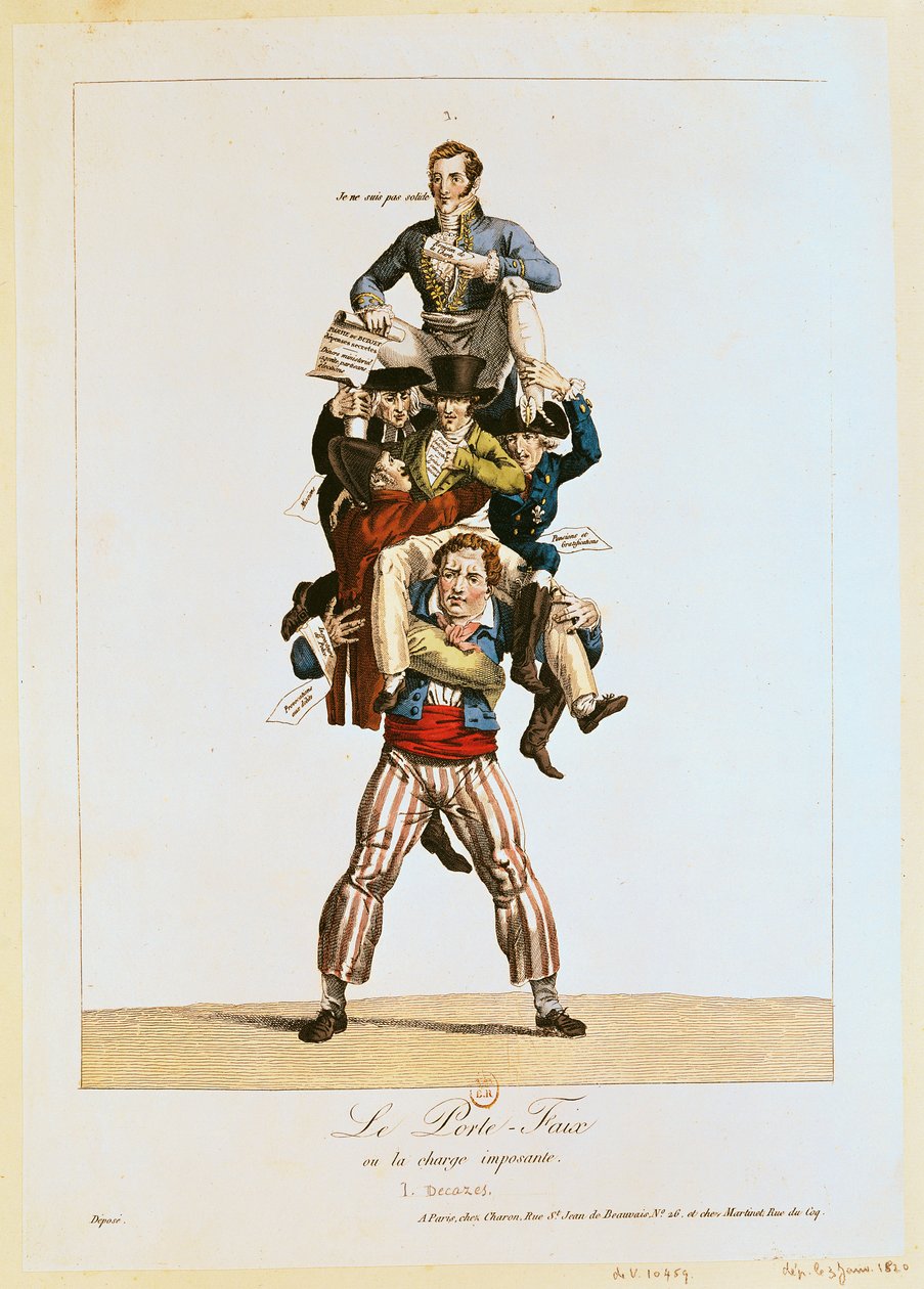 Portvakten eller, The Imposing Burden, c.1820 av French School