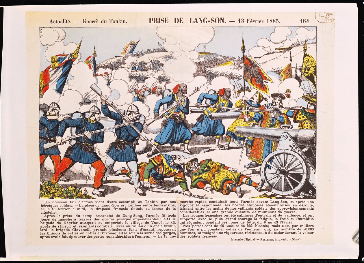 Belägringen av Lang-Son, 13 februari 1885 av French School