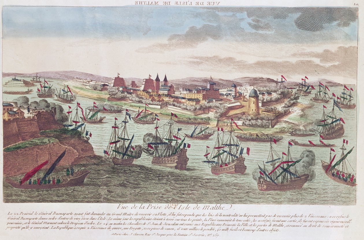 Belägringen av Malta, 12 juni 1798 av French School