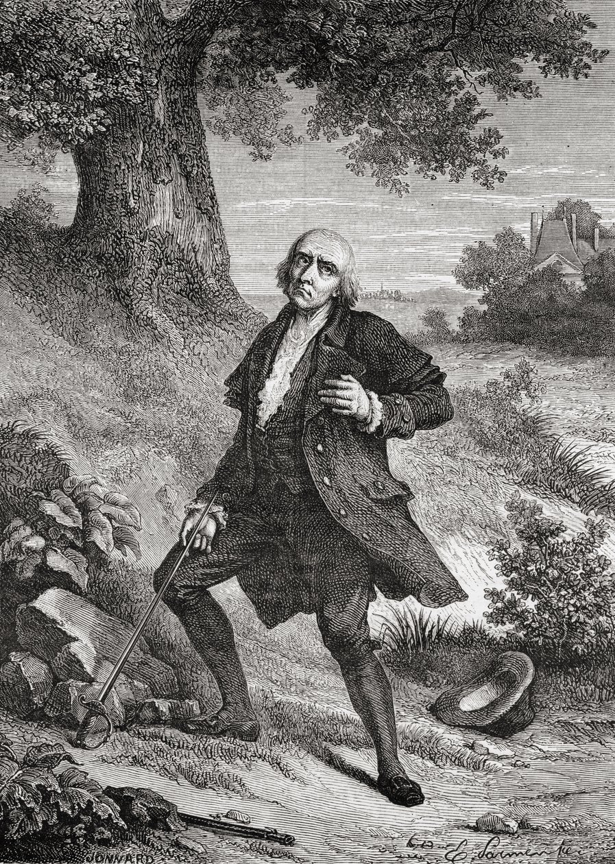 Jean Marie Rolands självmord de La Platiere (1734-93) 10 november 1793 av French School