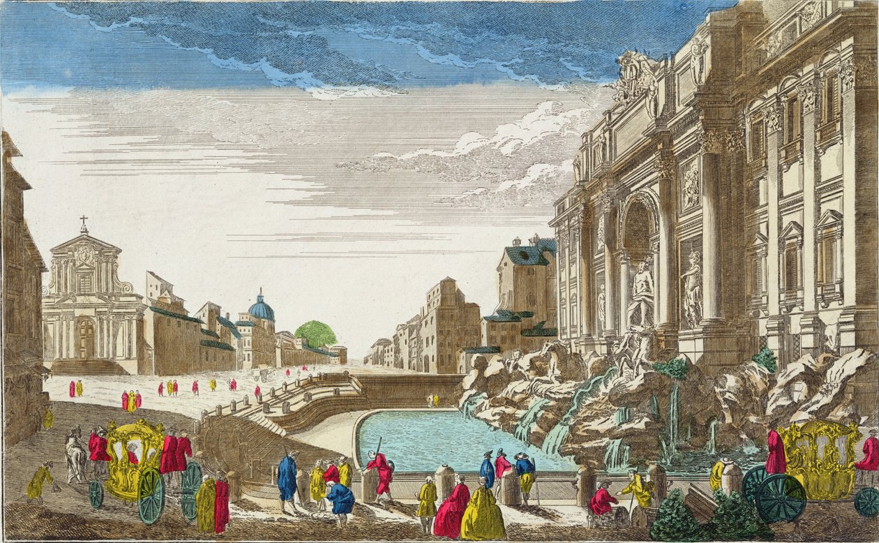Fontana di Trevi, Rom av French School