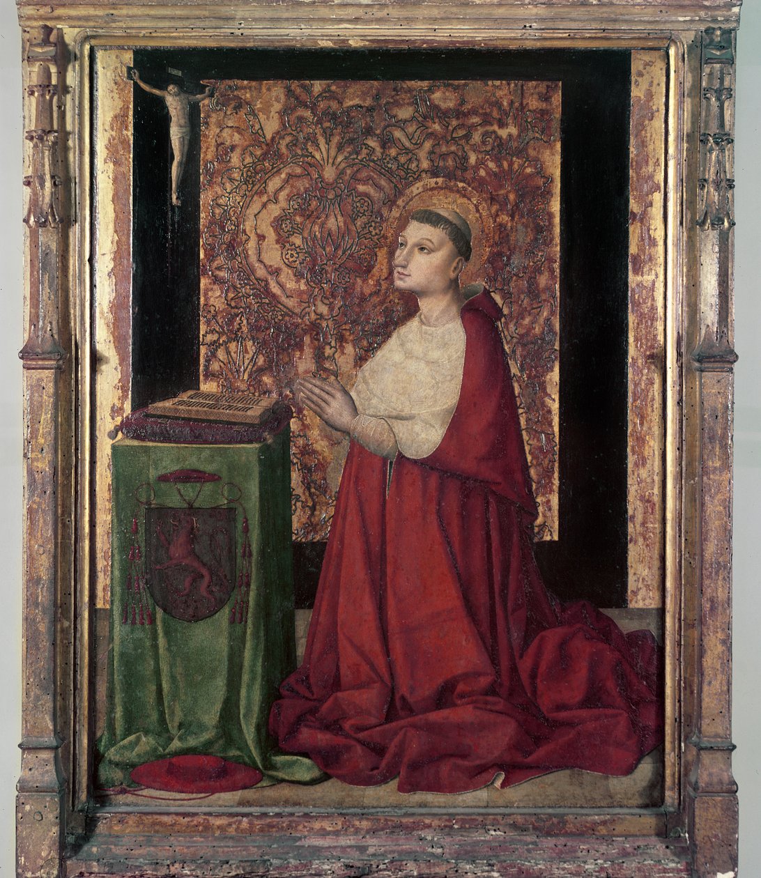 The Vision of St. Pierre de Luxembourg, Provencal School, c.1470 (tempera på panel) av French School