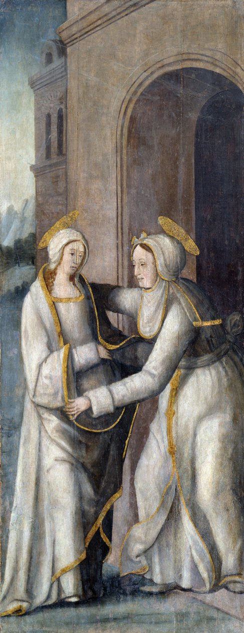The Visitation, vänster panel från en triptyk av French School