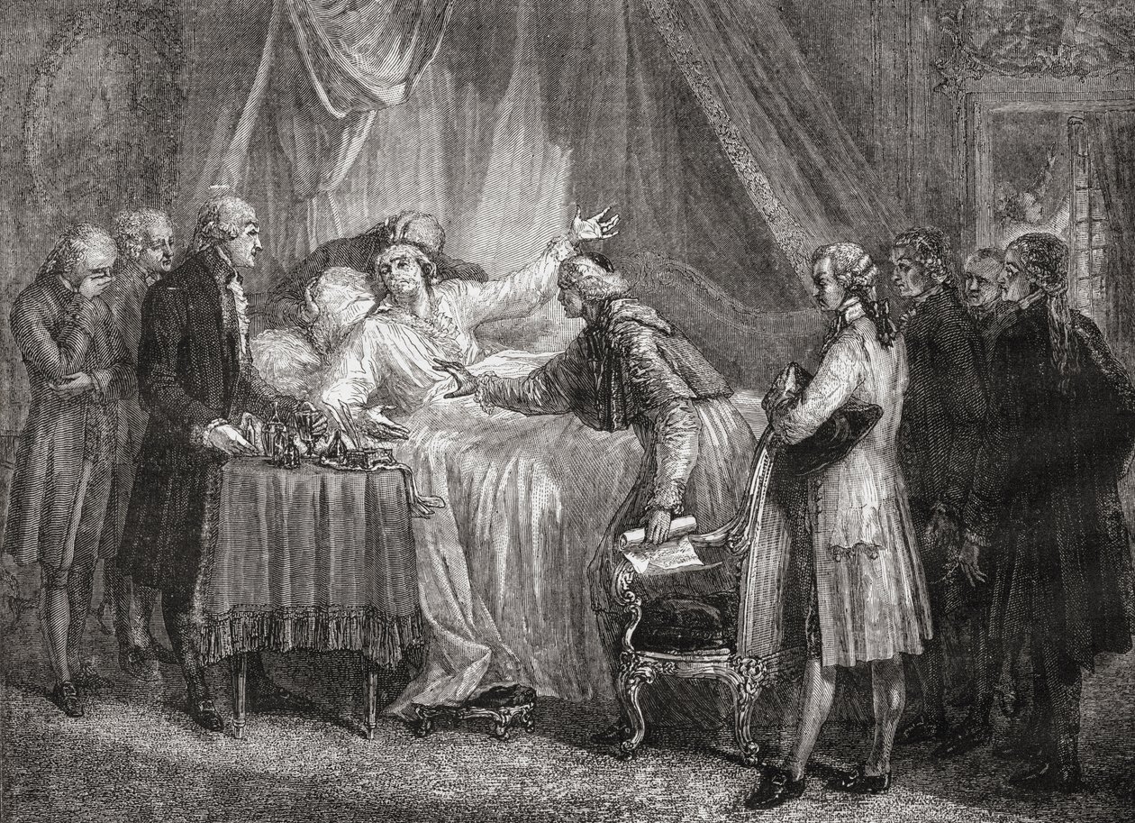 Comte de Mirabeau (1749-91) död 1791 av French School