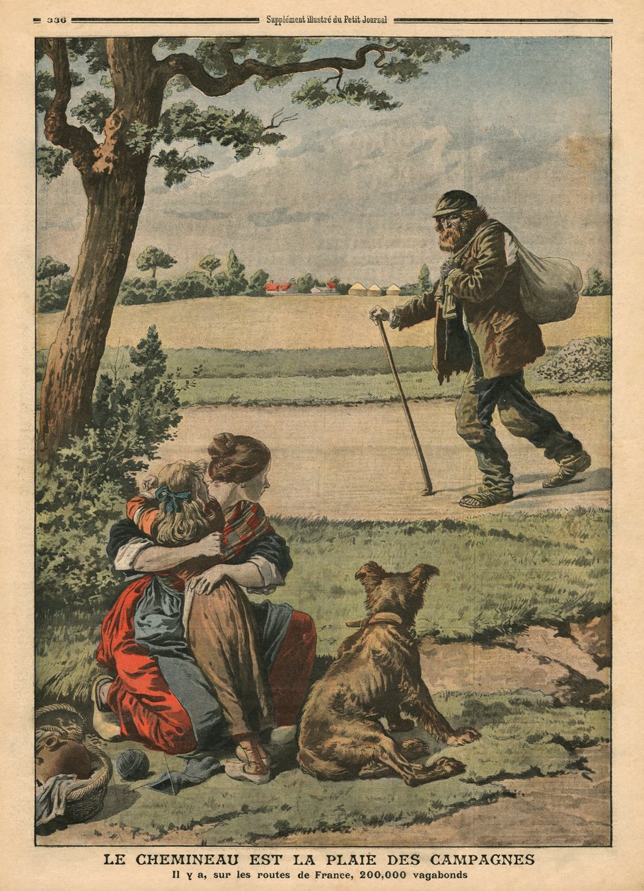 Vagabond er til gene for landskabet, illustration fra 