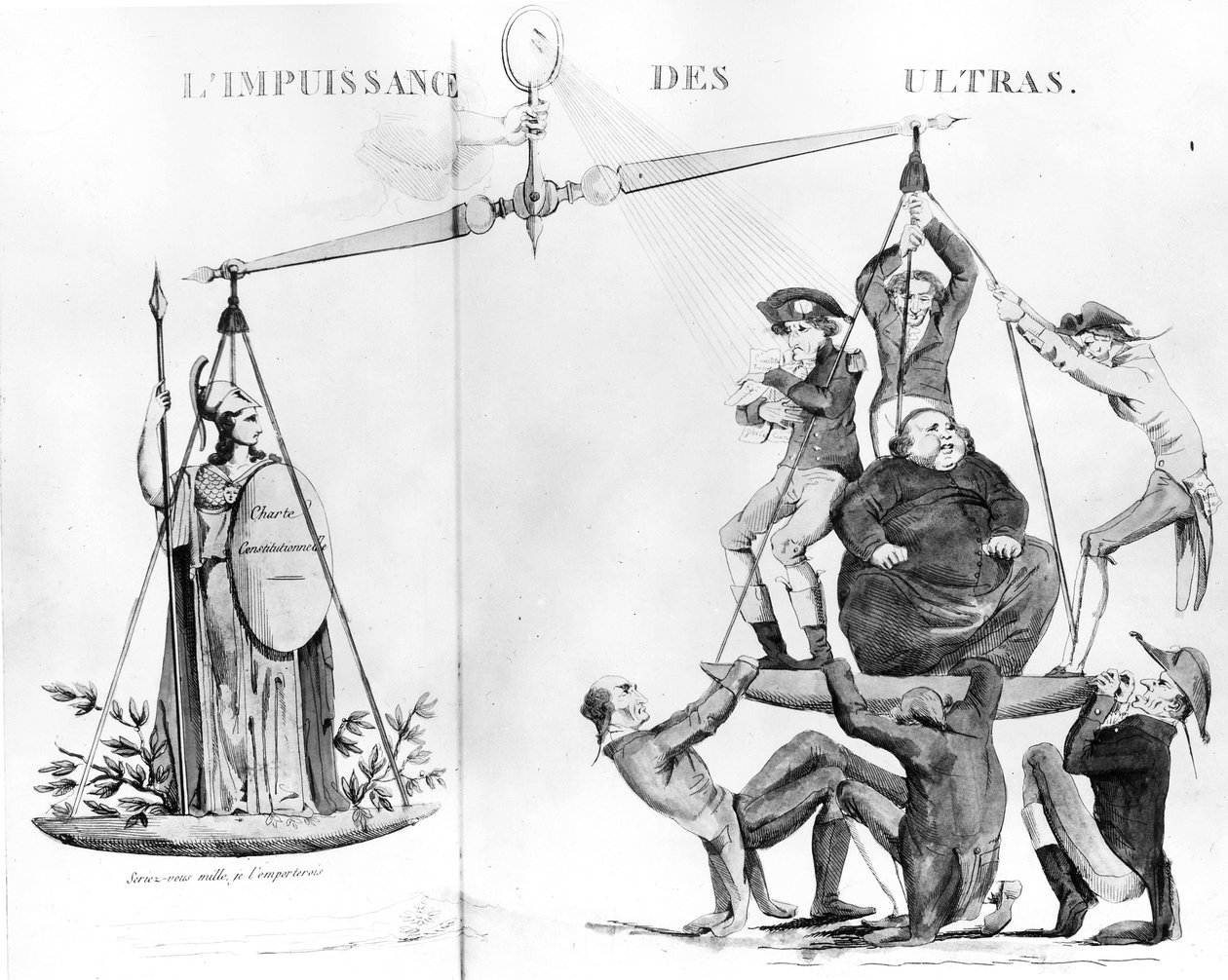 Fåfänga ansträngningar från Ultras, 1819 av French School