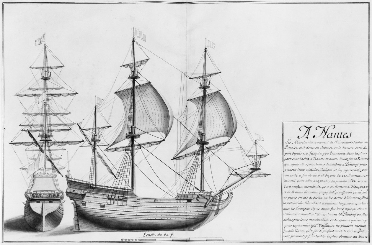 Fartyg, Nantes, illustration från 