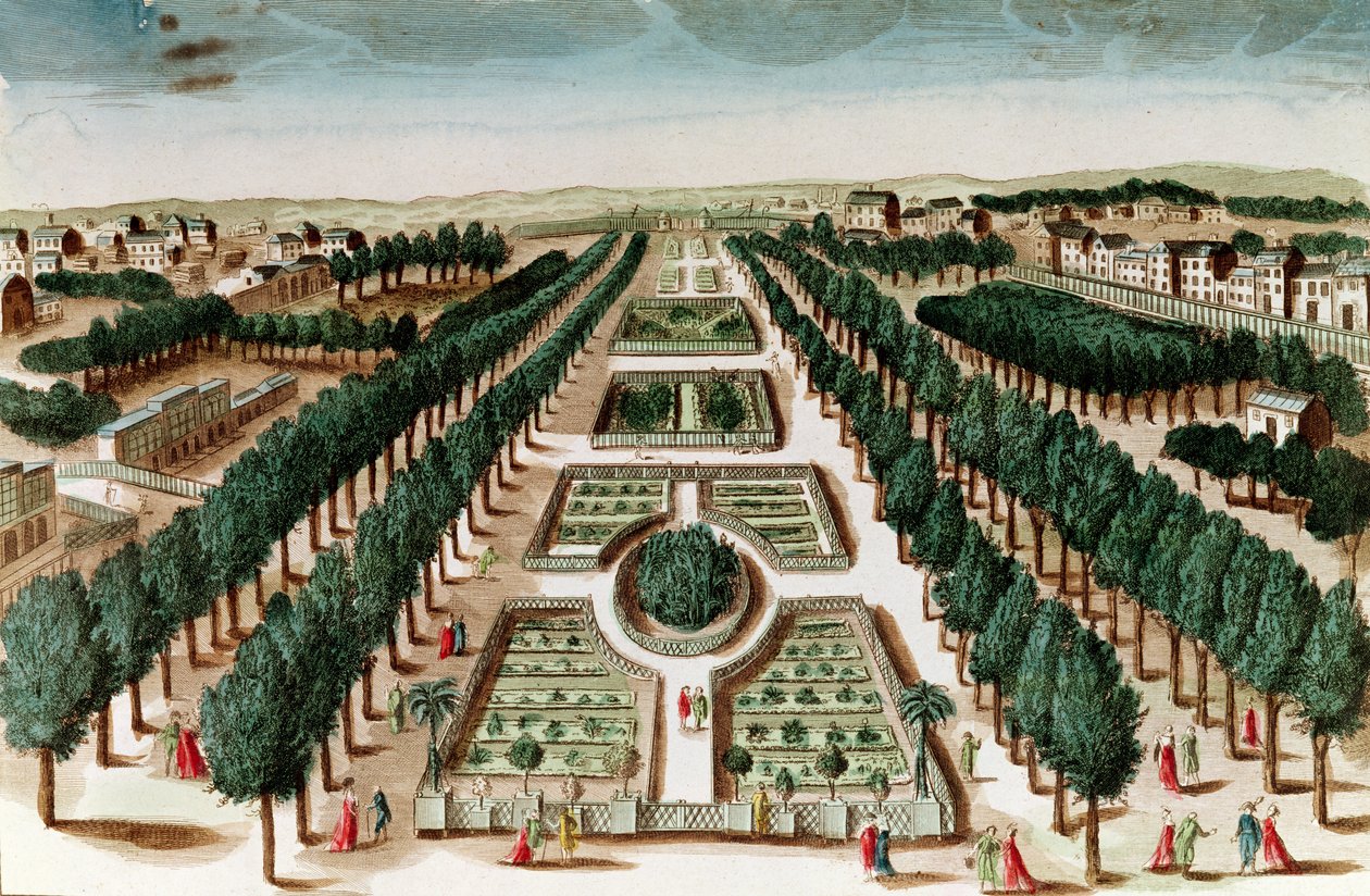 Utsikt över Jardin des Plantes från Cabinet d