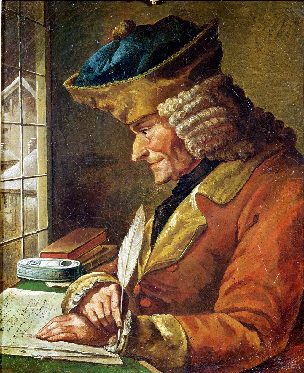 Voltaire (1694-1778) i sin studie av French School